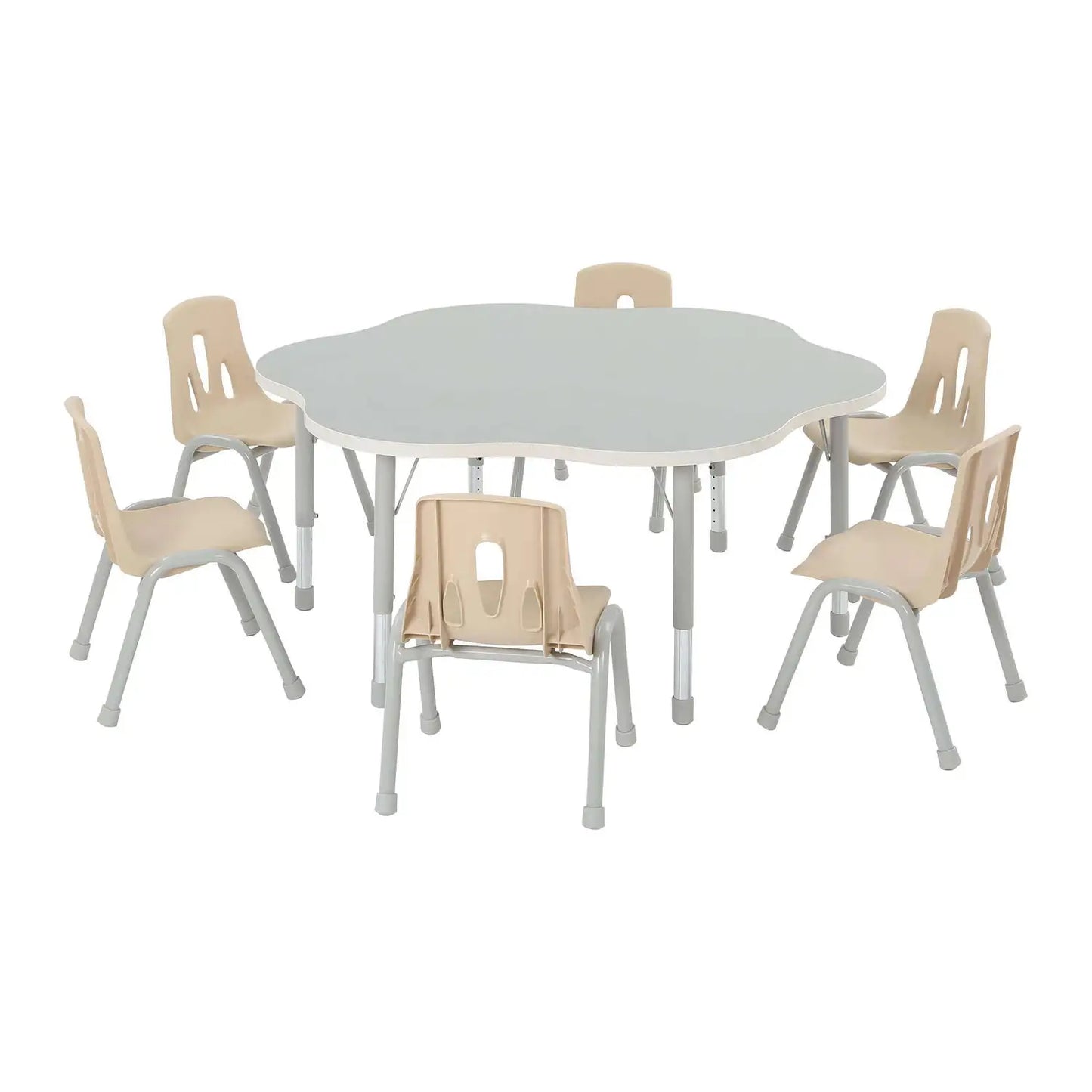 Thrifty Flower Table 120cm With Height Adjustable Legs
