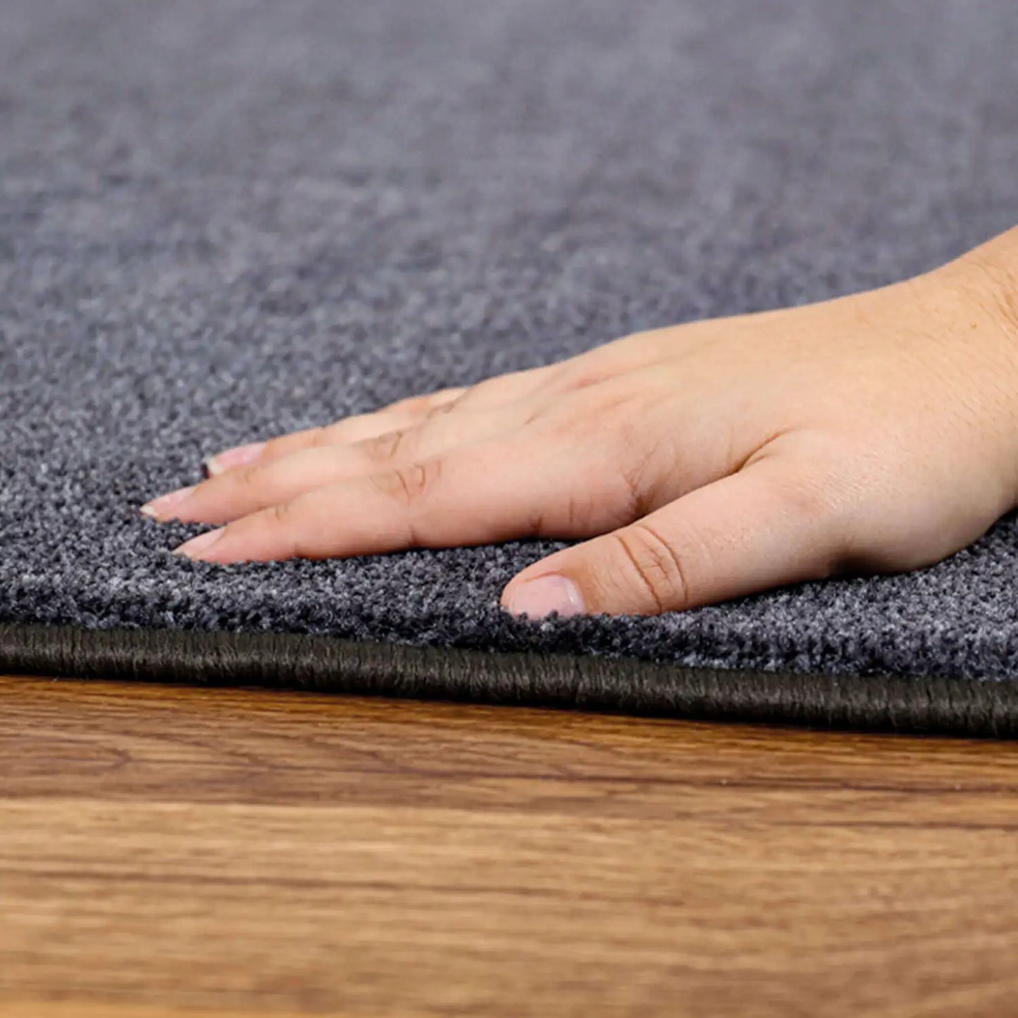 Luxury Super Soft Square Rug Grey 2mx2m