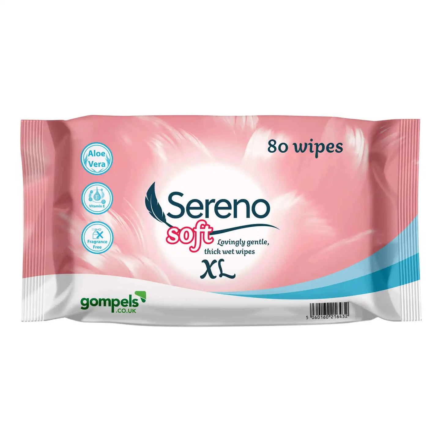 EcoCare Supplies Feather Soft XL Wet Wipes 80 Pack