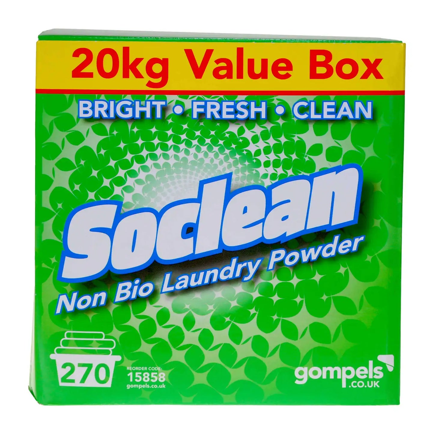 Soclean Non Bio Laundry Powder 20kg