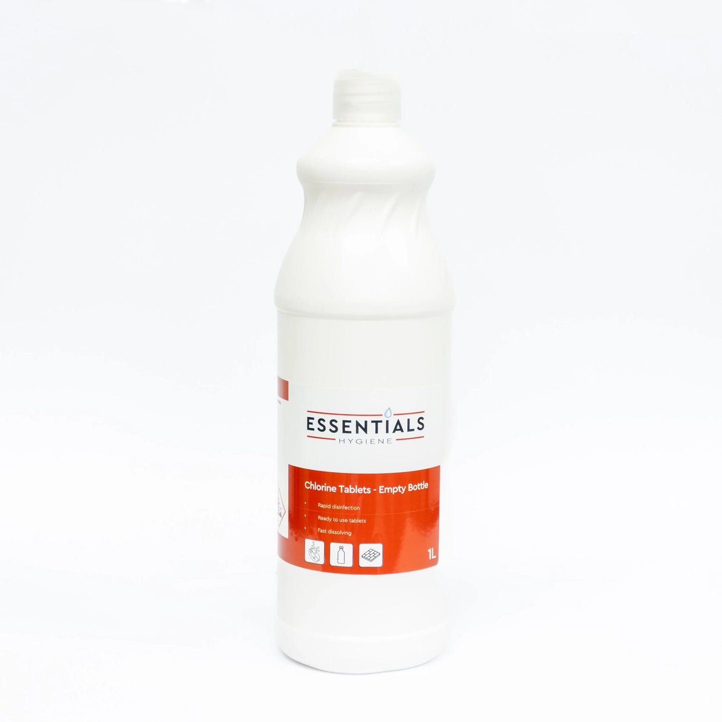 Essentials Hygiene Empty Chlorine Tablet Bottle 1 Litre