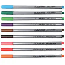 Fineliner Colouring Pens Assorted 10 Pack