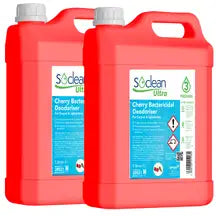 Soclean Ultra Cherry Bactericidal Deodoriser 5 Litre 2 Pack
