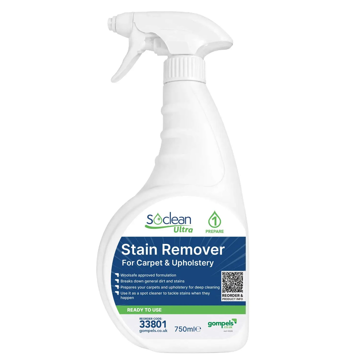 Soclean Ultra Spot and Stain Remover 750ml 6 Pack