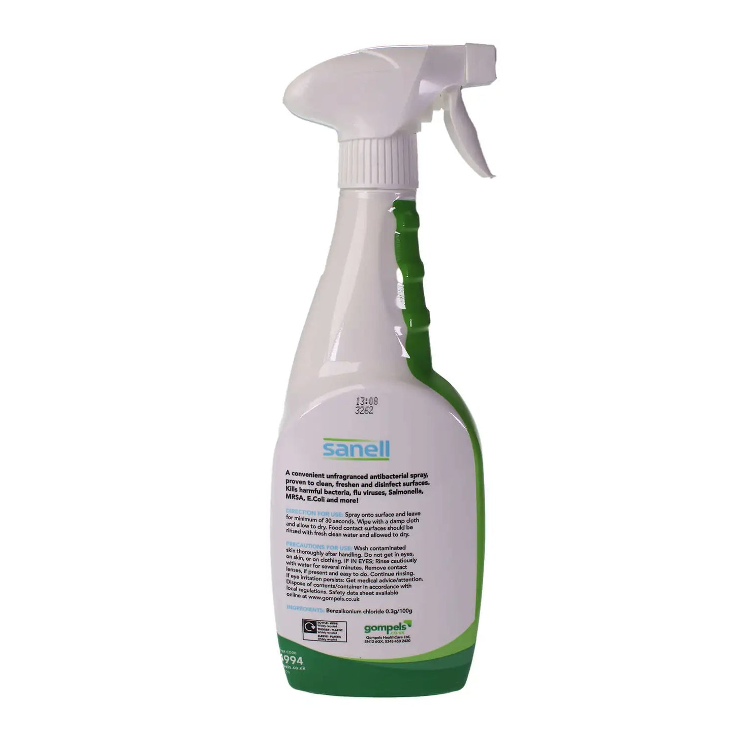 Sanell Antibacterial Spray 750ml 6 Pack