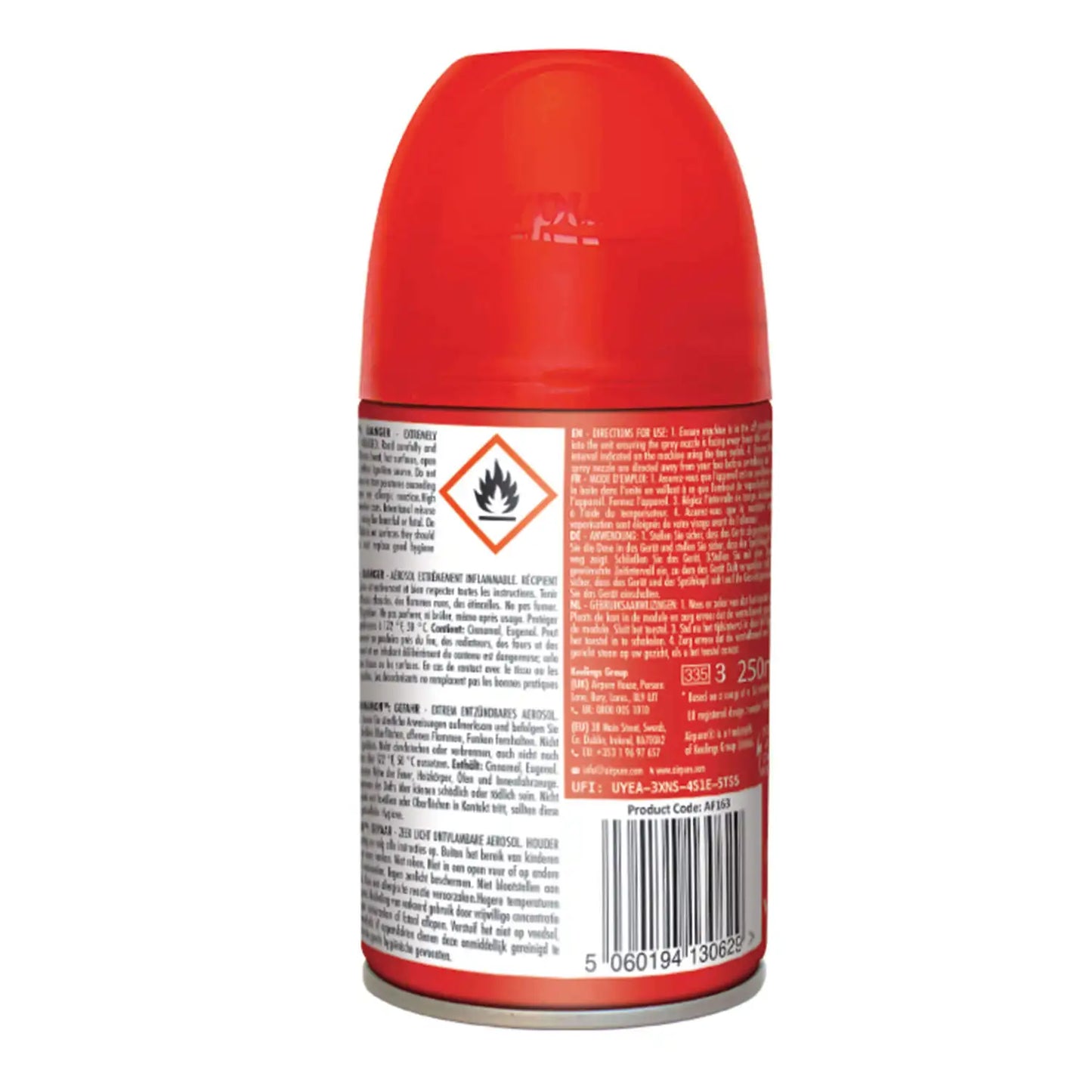 Air Freshener Refill Canister Apple Cinnamon 250ml 12 Pack