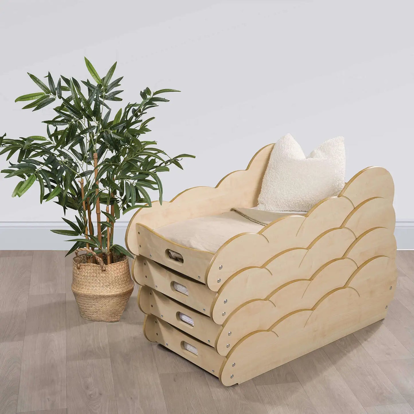 Dream Cloud Stackable Baby Nest Bed Maple