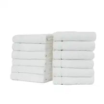 Luxury Hand Towel Snowflake 50 x 90cm 600gsm 12 Pack
