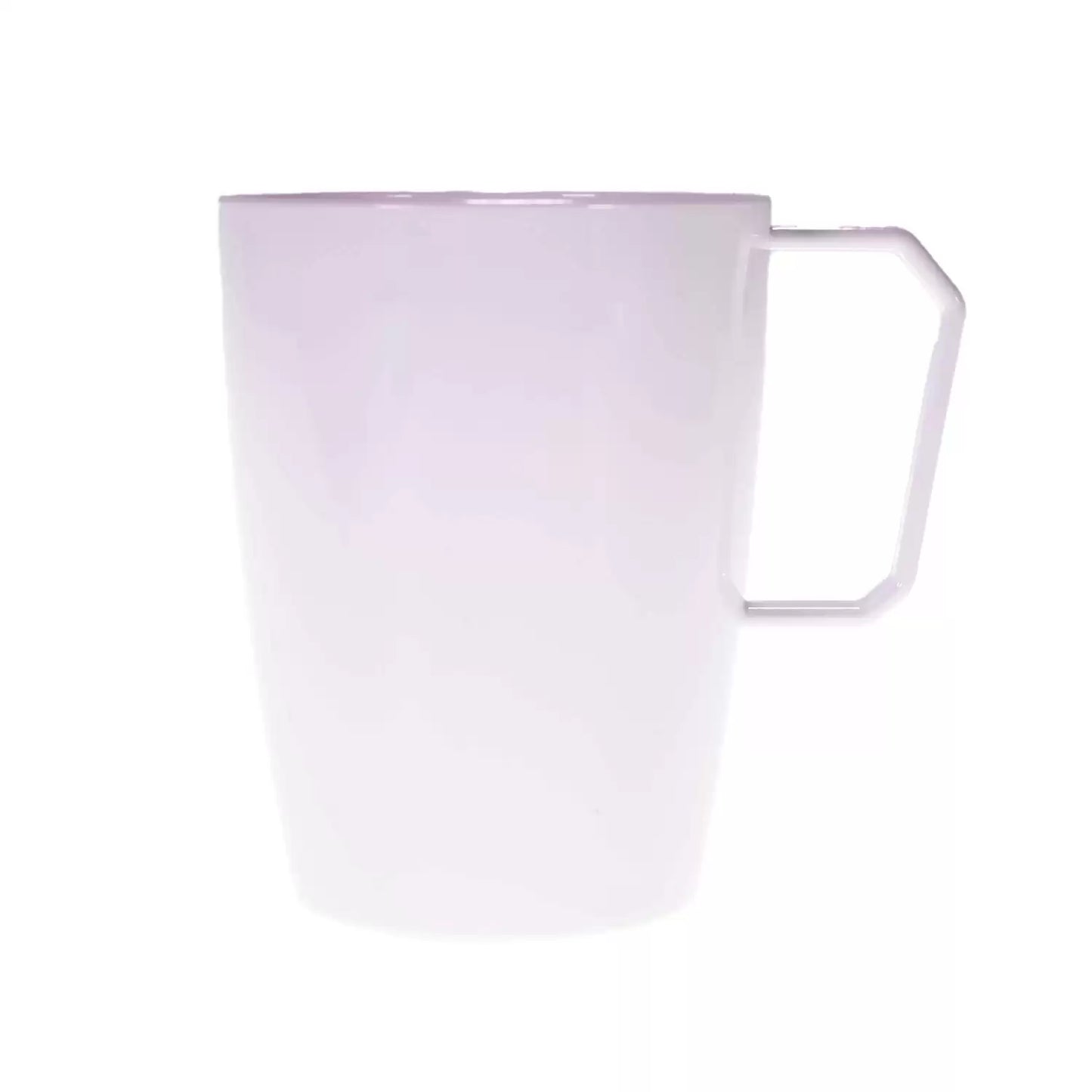 Swixz Polycarbonate Handled Mug 284ml White 6 Pack