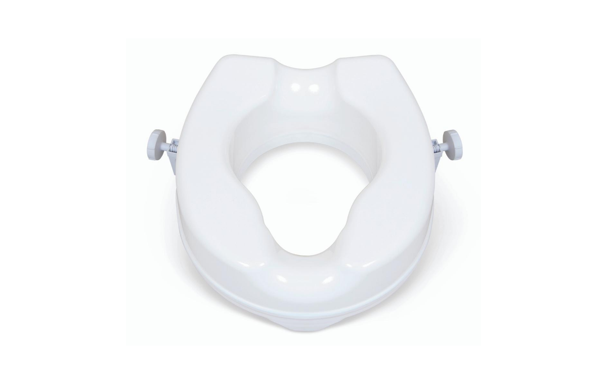 Alerta Raised Plastic Toilet Seat, 6 Inches