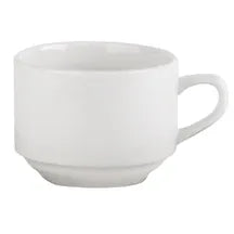 Simply Stacking Tea Cup 7oz White 6 Pack (60313) (EC0013)