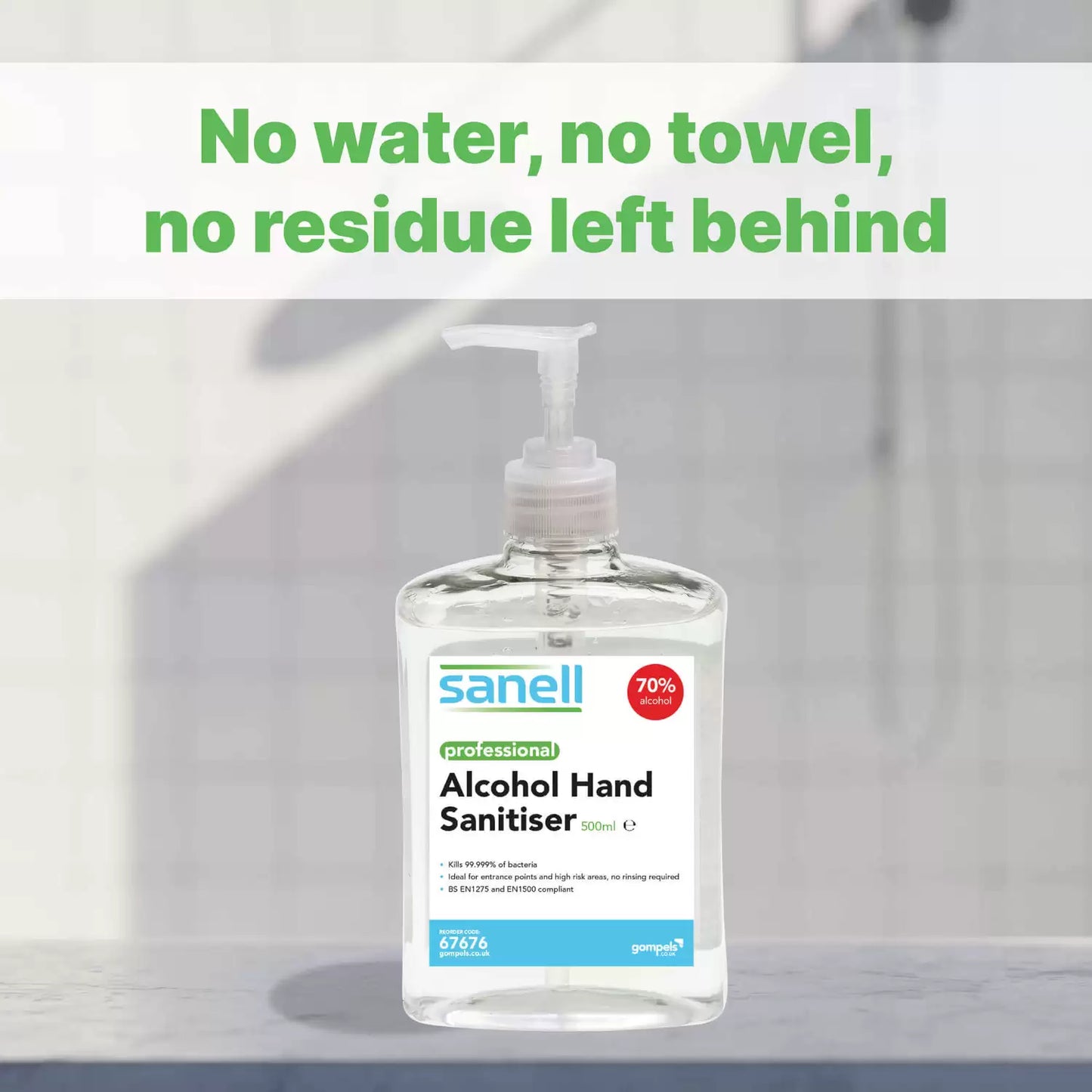 Sanell Alcohol Hand Sanitiser 450ml 6 Pack
