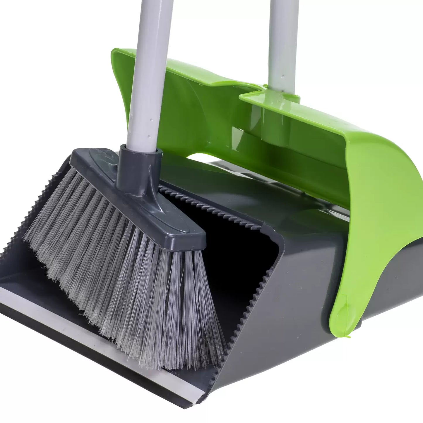 Soclean Lobby Dustpan and Broom Green