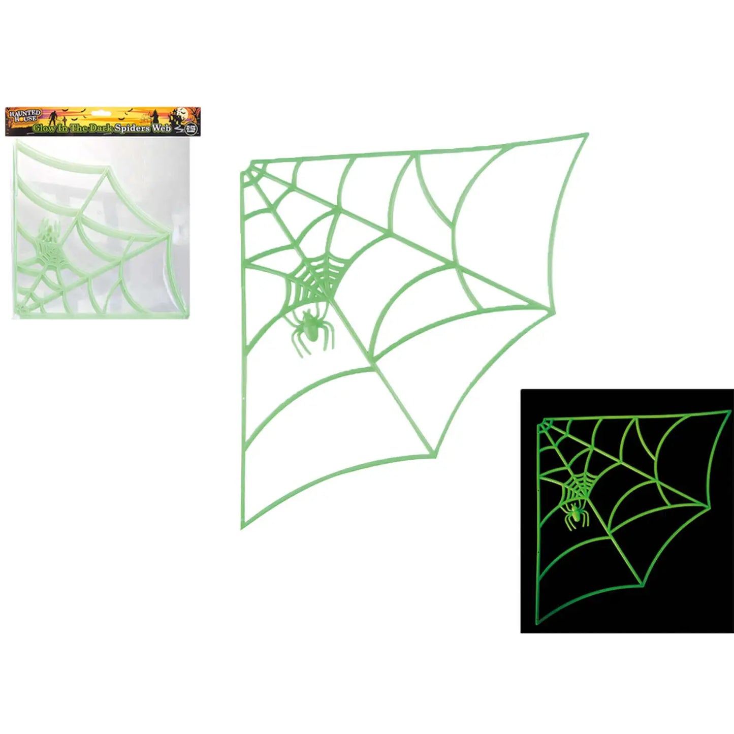 Glow in The Dark Spider-Web Decoration
