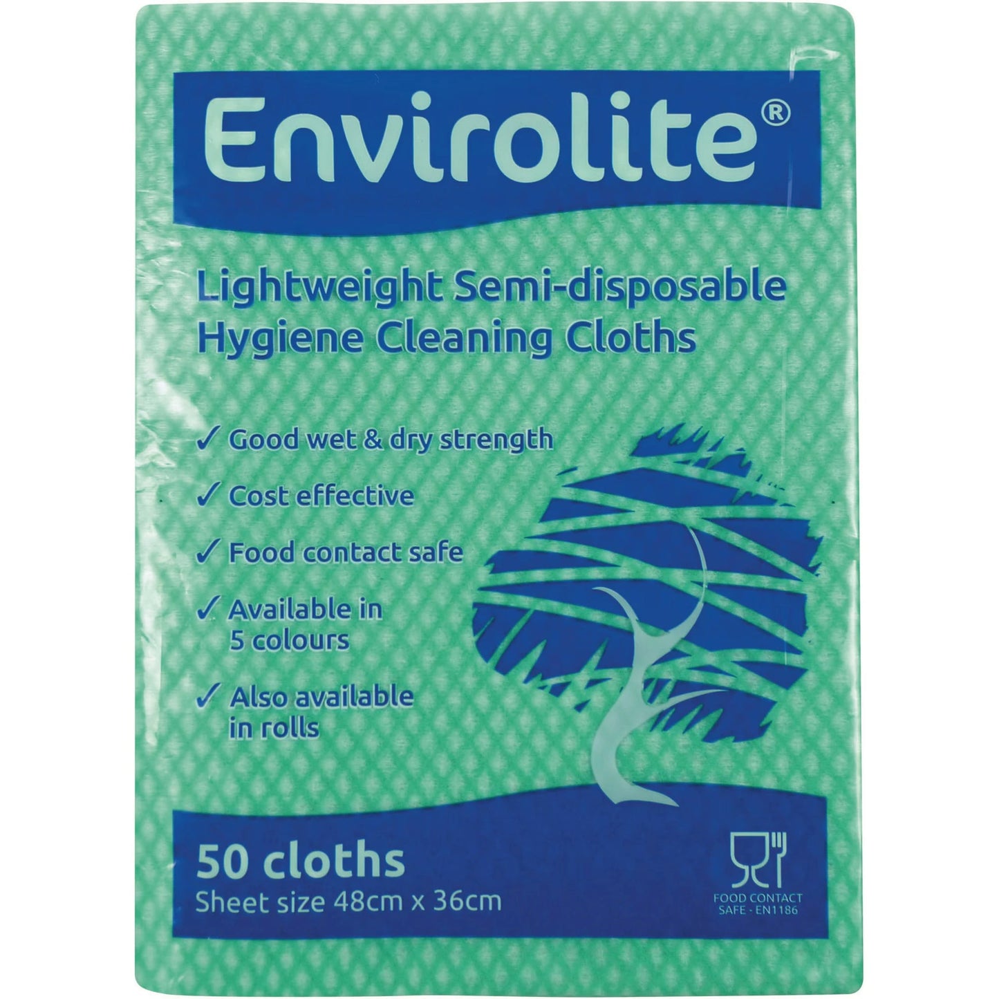 Green Envirolite Folded Cloth Large - Pack of 50