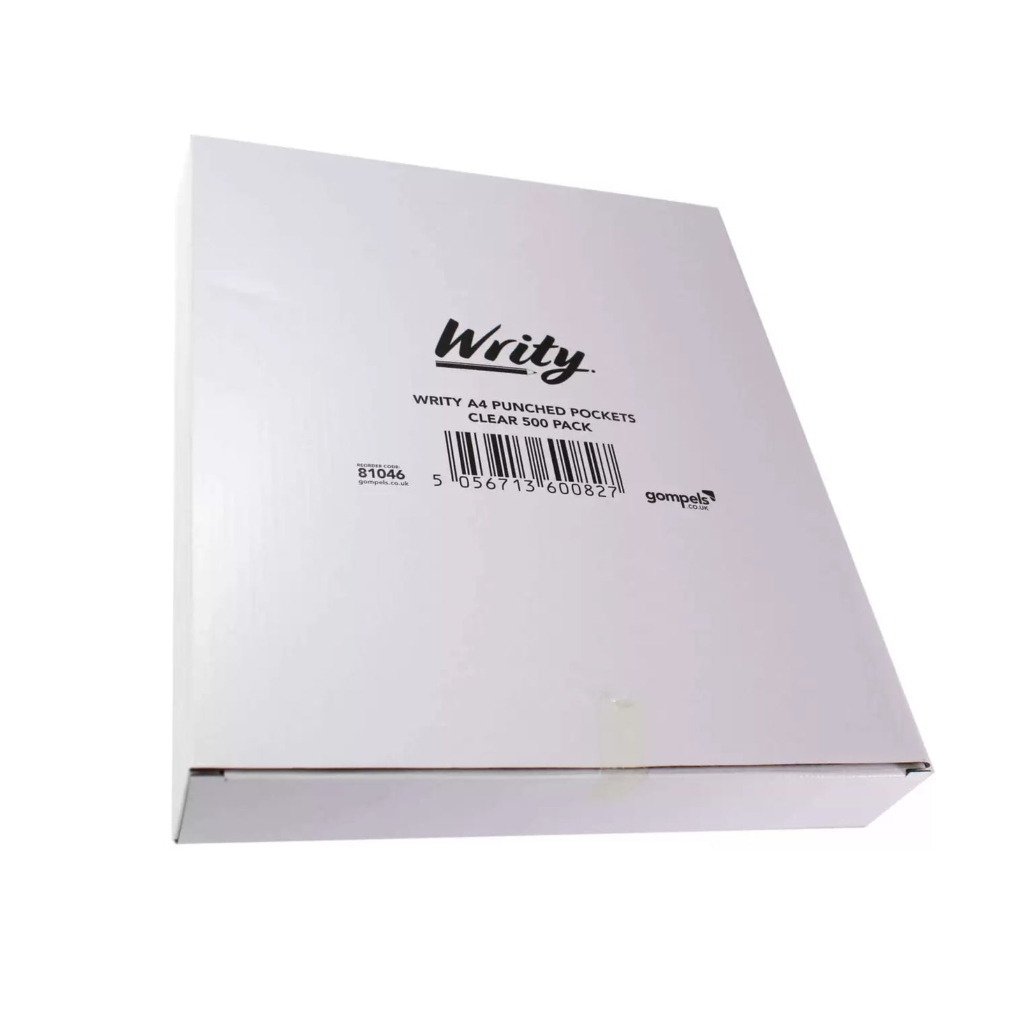 Writy A4 Punched Pockets Clear 500 Pack