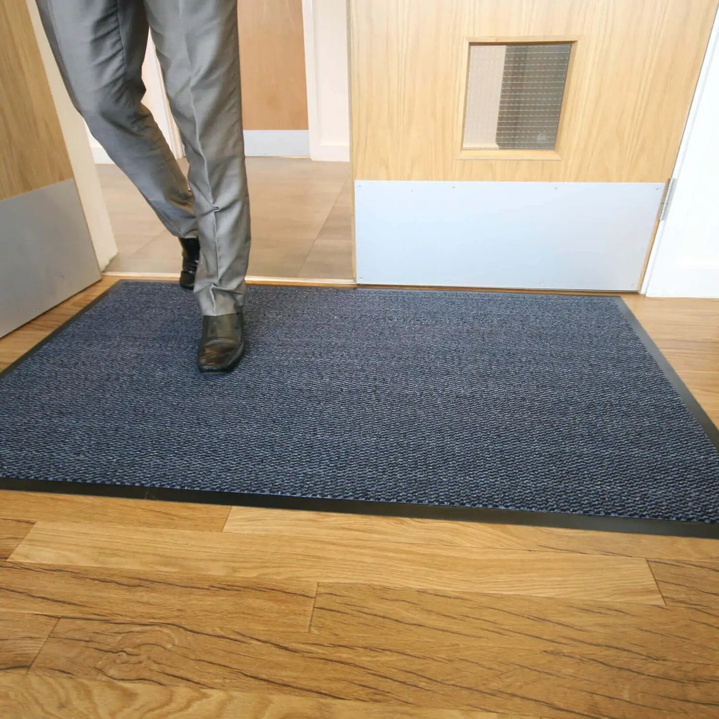Carpet Entrance Mat Black/Blue
