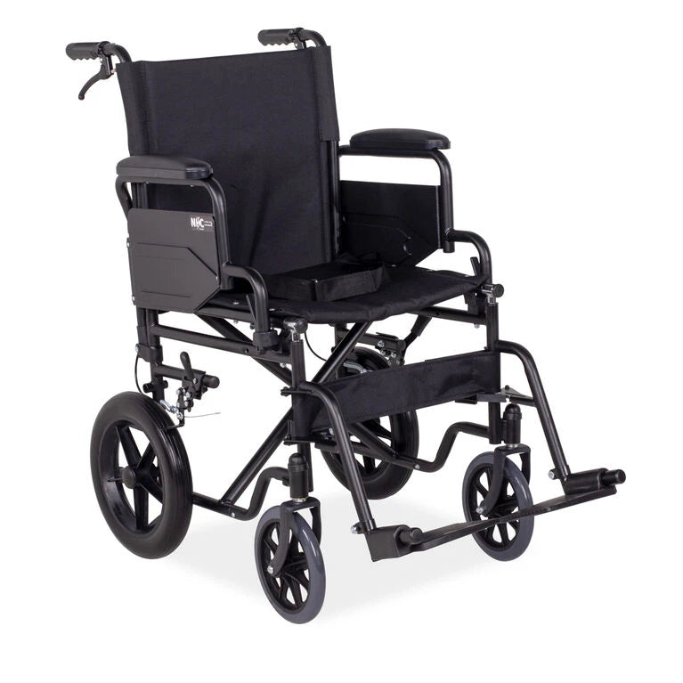 Car Transit Wheelchair with Handle Brakes