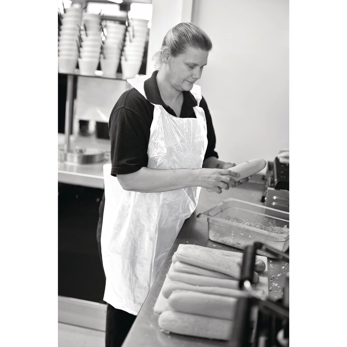 Flat Pack Aprons White - Box of 100