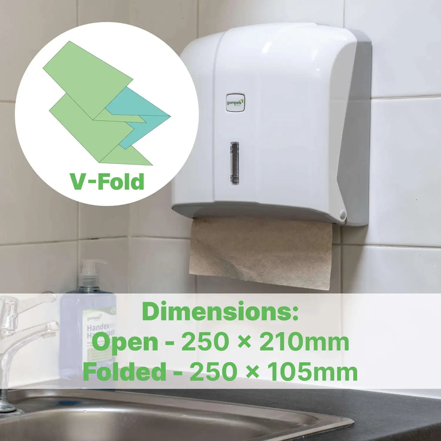 Soclean V Fold Natural Paper Towels 1ply 4980