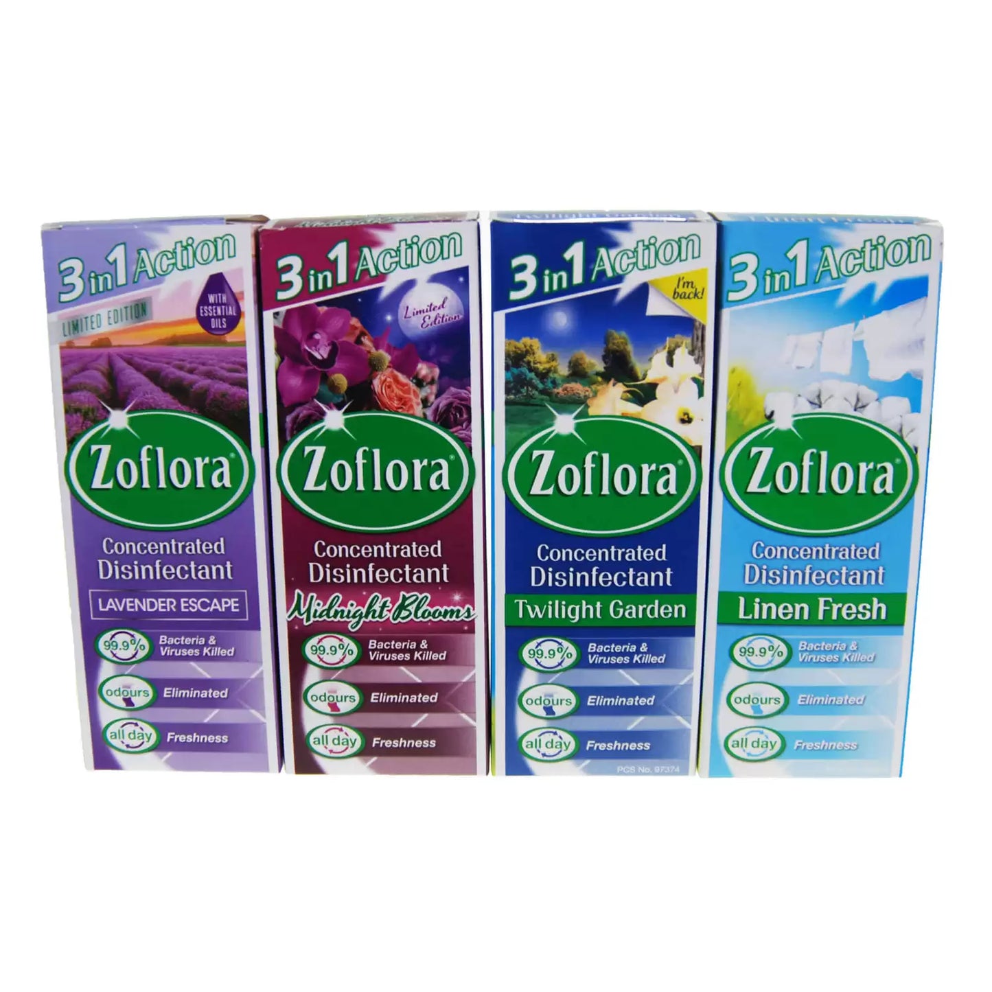 Zoflora Disinfectant 120ml Assorted 12 Pack