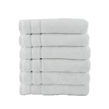 Luxury Bath Towel Snowflake 70 x 130cm 600gsm 6 Pack