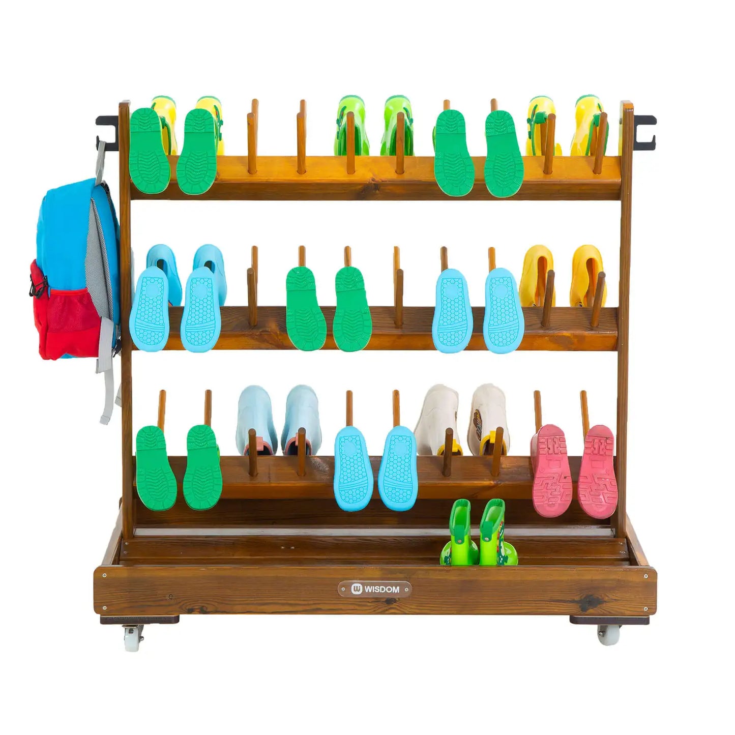 Indoor Outdoor Mobile Welly Boot Rack