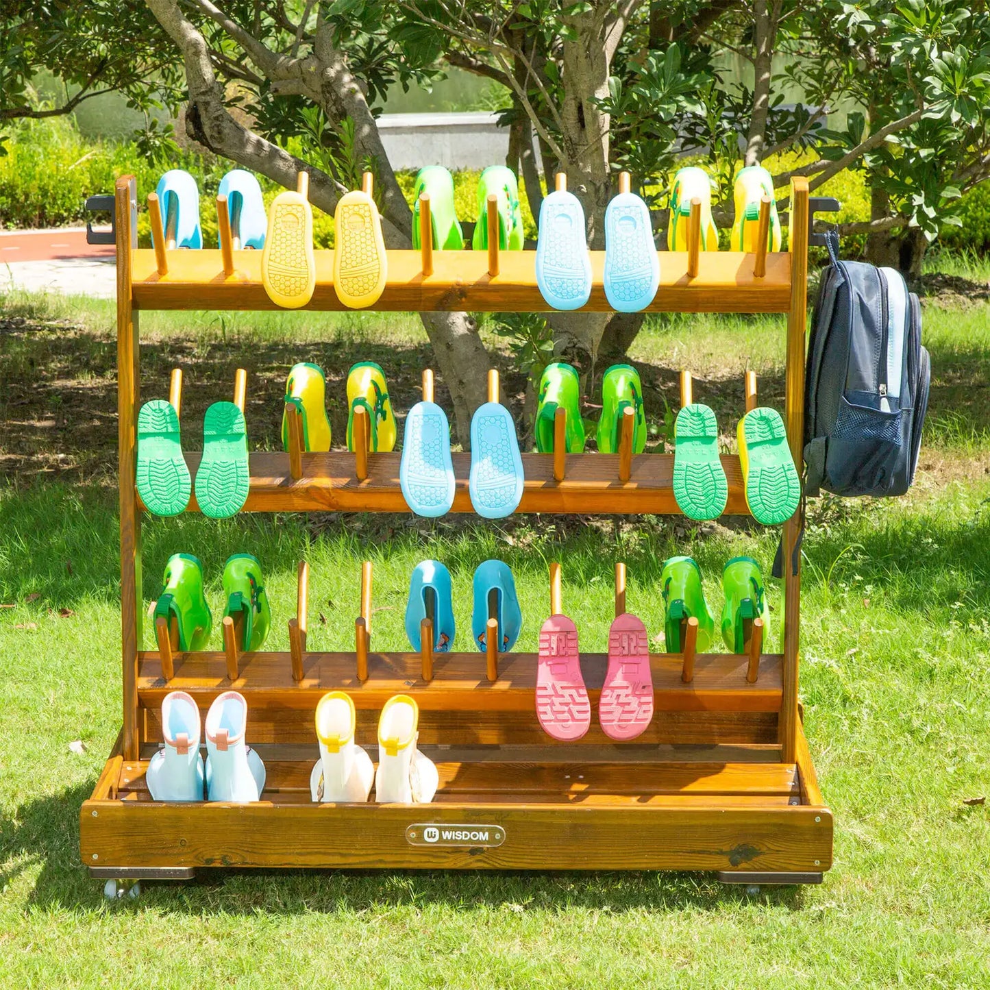 Indoor Outdoor Mobile Welly Boot Rack