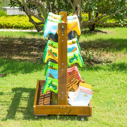 Indoor Outdoor Mobile Welly Boot Rack