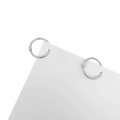 Loose Leaf Metal Rings 25mm Diameter 50 Pack