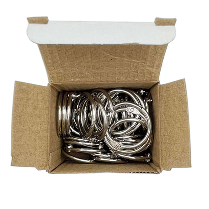 Loose Leaf Metal Rings 25mm Diameter 50 Pack