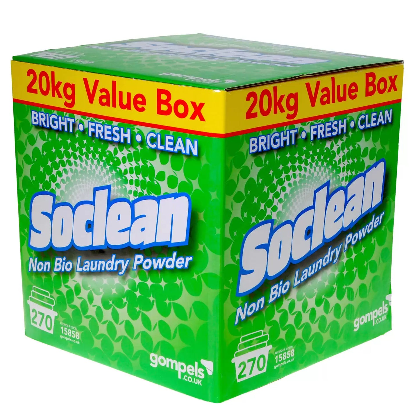 Soclean Non Bio Laundry Powder 20kg