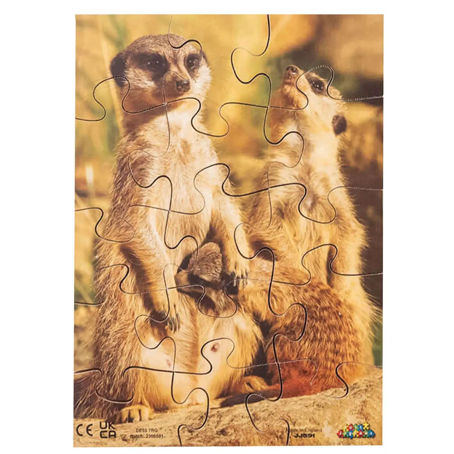 Wildlife and Their Young Puzzle 18 Piece 8 Pack