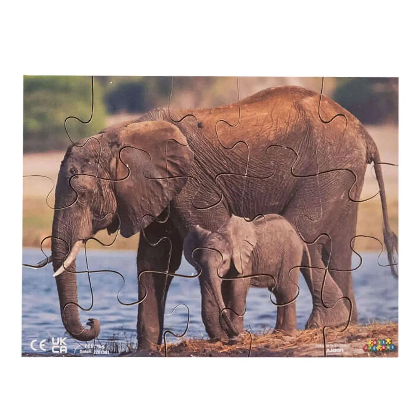 Wildlife and Their Young Puzzle 18 Piece 8 Pack