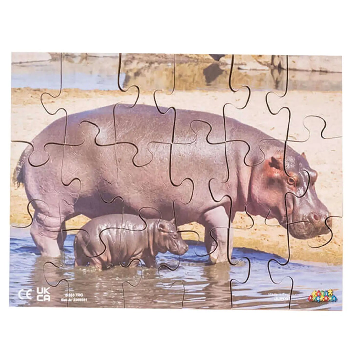 Wildlife and Their Young Puzzle 18 Piece 8 Pack