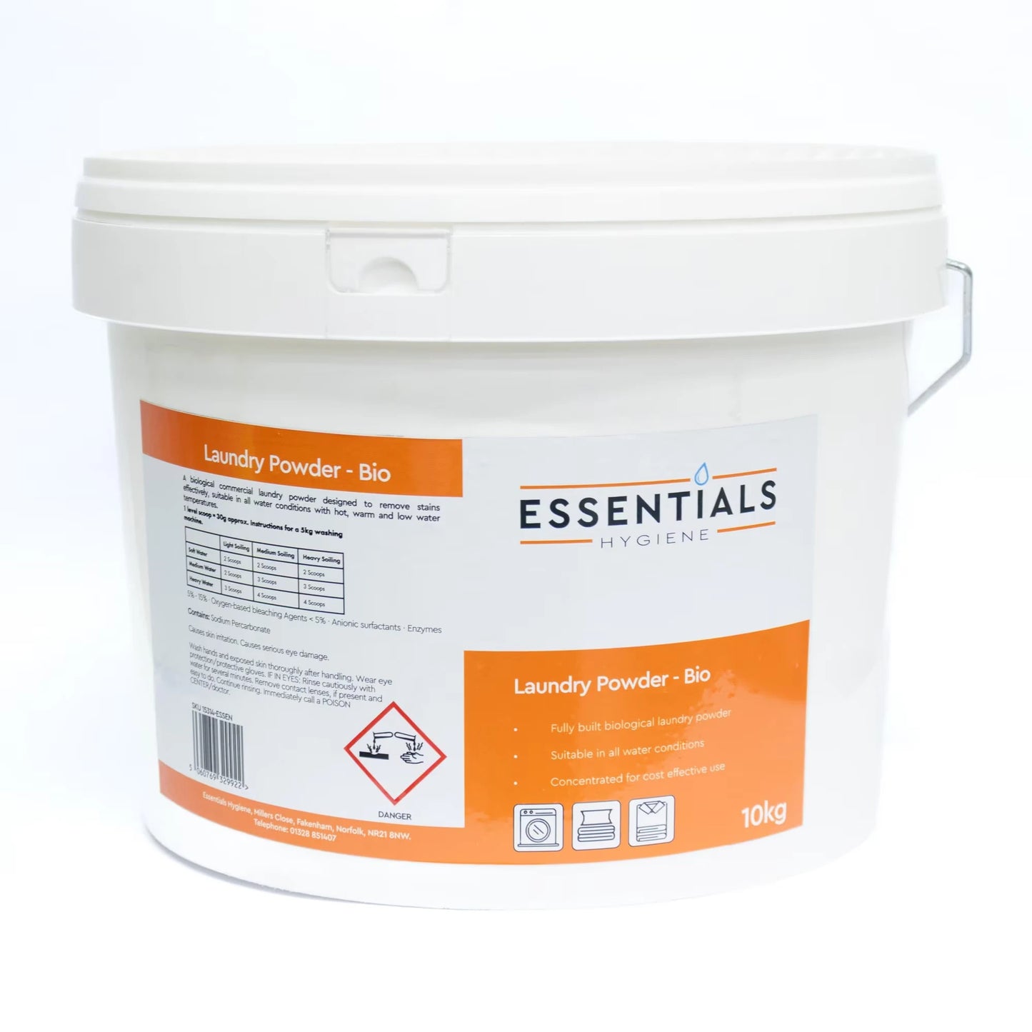 Essentials Hygiene Bio Laundry Powder 10kg