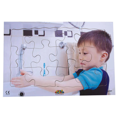 Washing Hands Puzzle 12 Piece