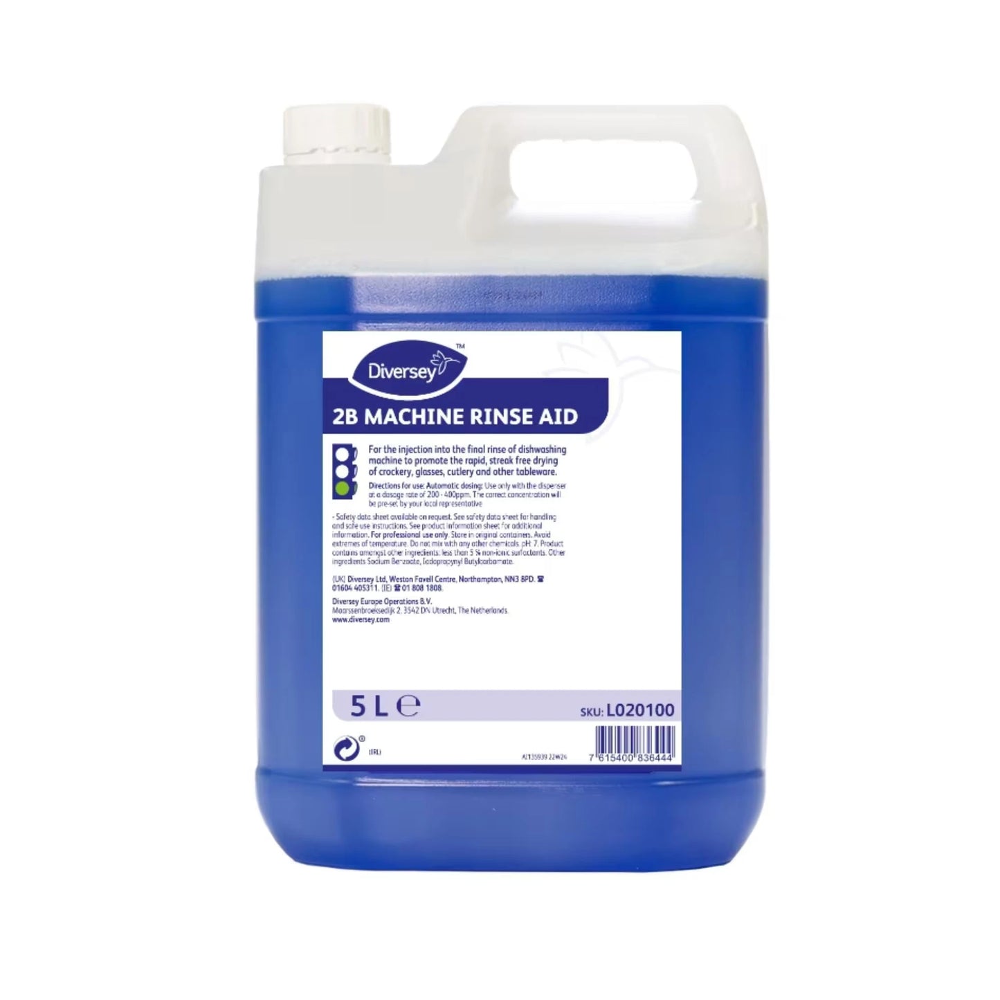 Diversey 2B Machine Rinse Aid 5L 2 pack