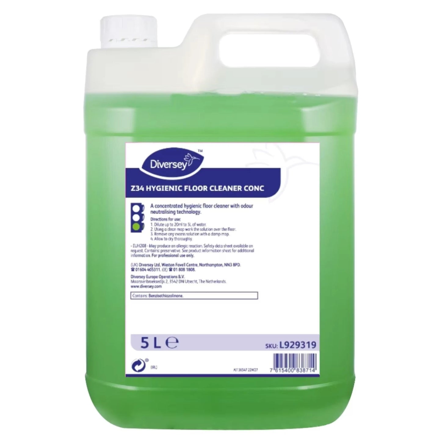 Diversey Z34 Hygienic Floor Cleaner 5L
