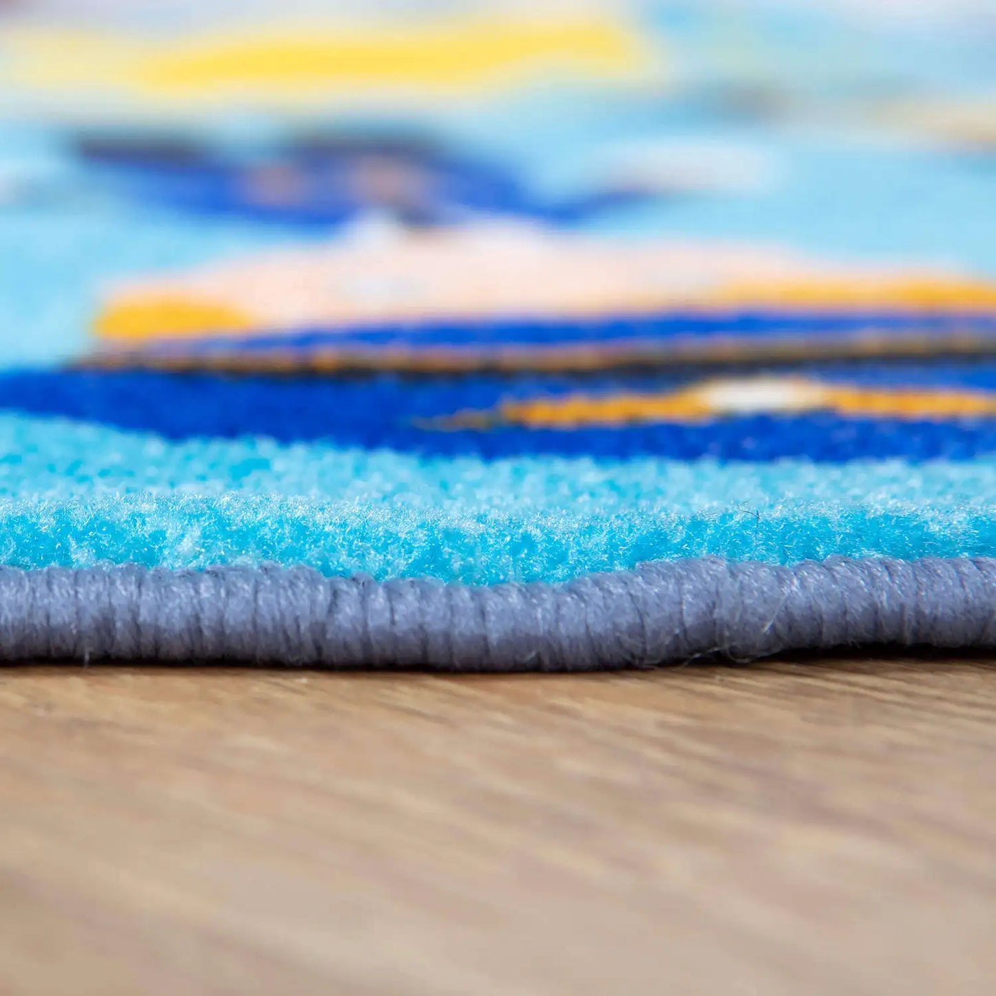 Children of The World Circular Rug Teal 2mx2m