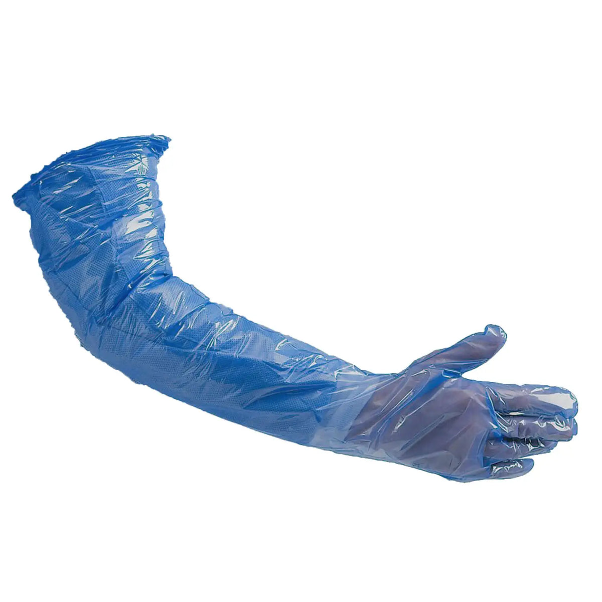 Gauntlet Polythene Blue 50 Pack