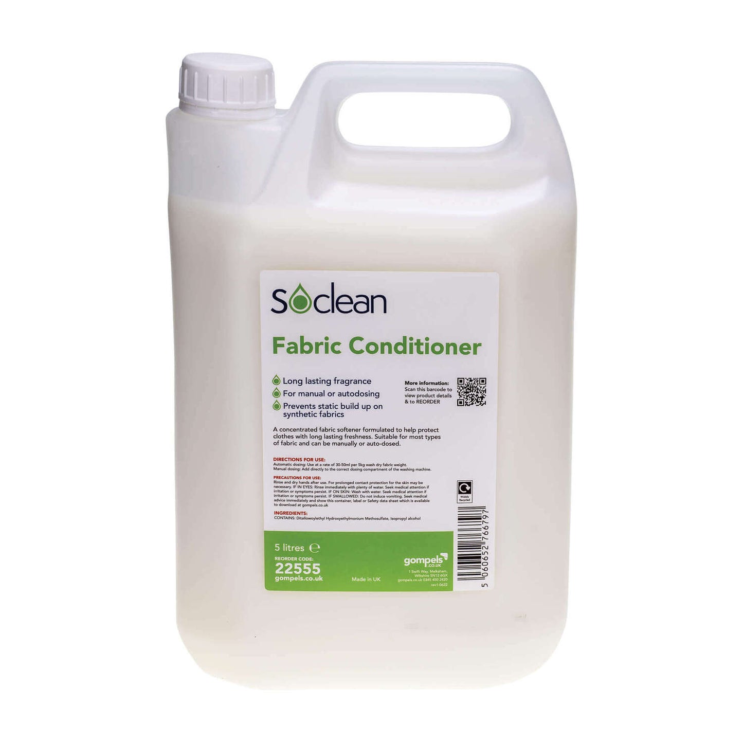 Soclean Fabric Conditioner 5 Litre 2 Pack