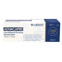 Low Adherent Dressing Pads 7.5 x 7.5 100 Pack
