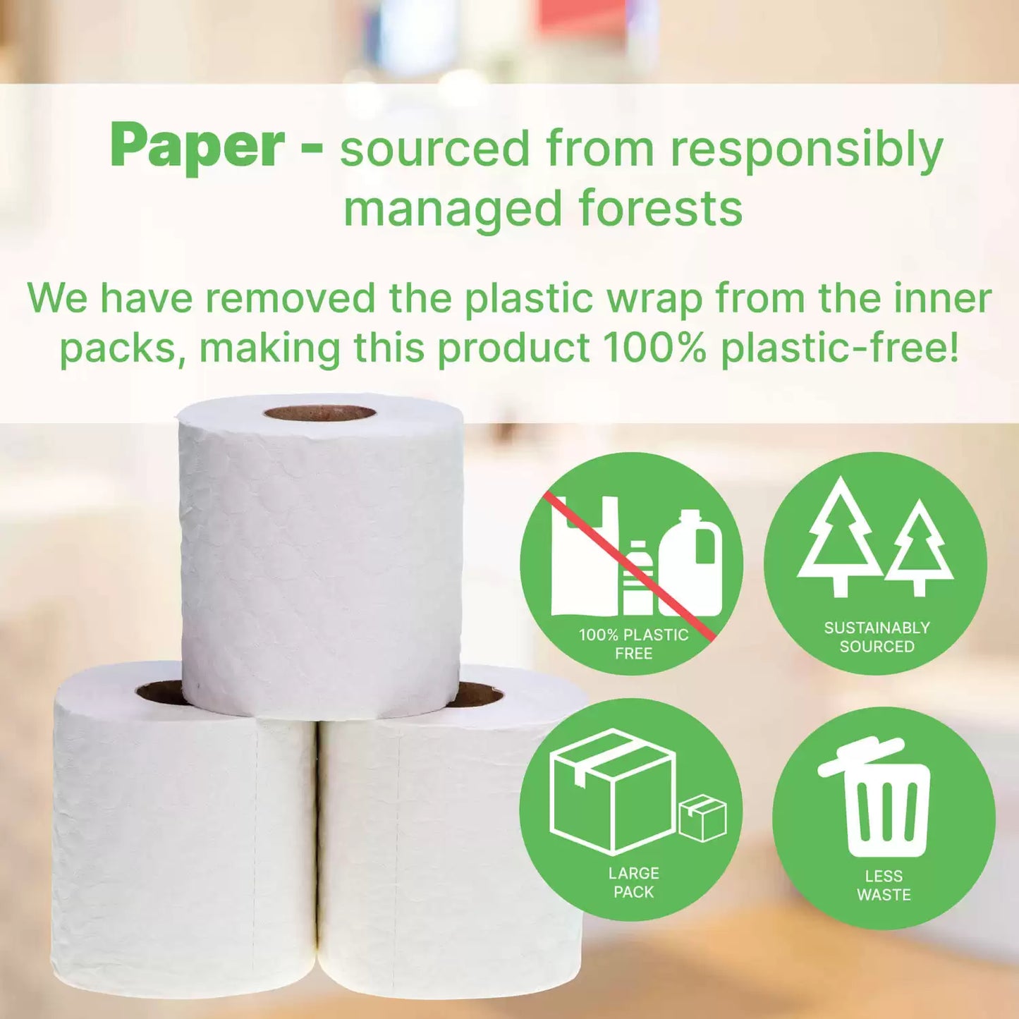 Soclean Luxury Quilted Toilet Paper 3ply 72 Pack