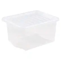 Wham Storage Box and Lid Clear 37l