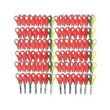 Assorted Left and Right Hand Ruled Scissors 96 Pack