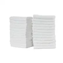 Luxury Flannel Snowflake 30 x 30cm 600gsm 24 Pack