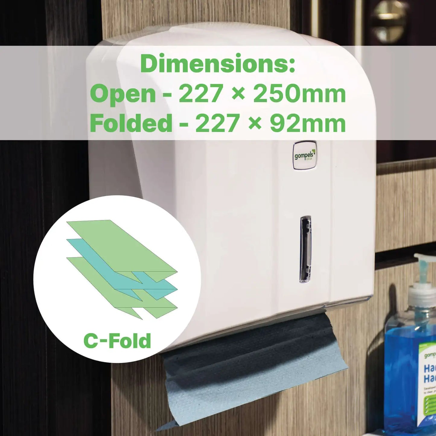 Soclean C Fold Blue Paper Towels 1ply 2640
