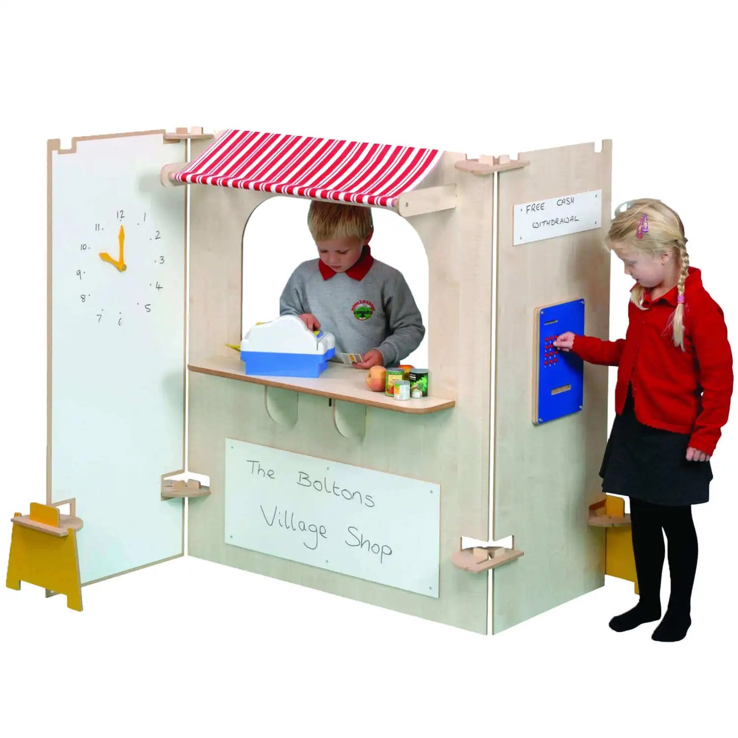 Supermarket Stall Panel Set Maple