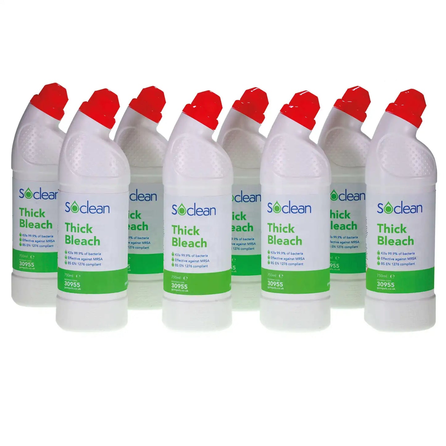 Soclean Thick Bleach 750ml 8 Pack
